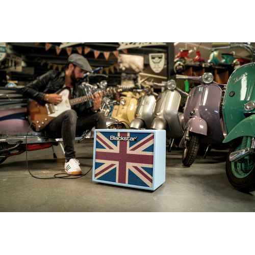 Гитарный комбоусилитель BLACKSTAR DEBUT 50R BABY BLUE UNION FLAG